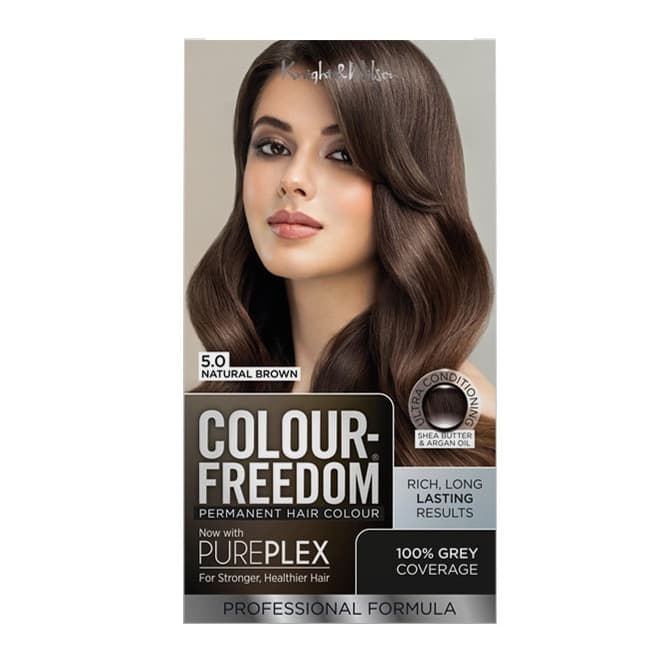 Colour Freedom Permanent Hair Colour. 5.0 Natural Brown.