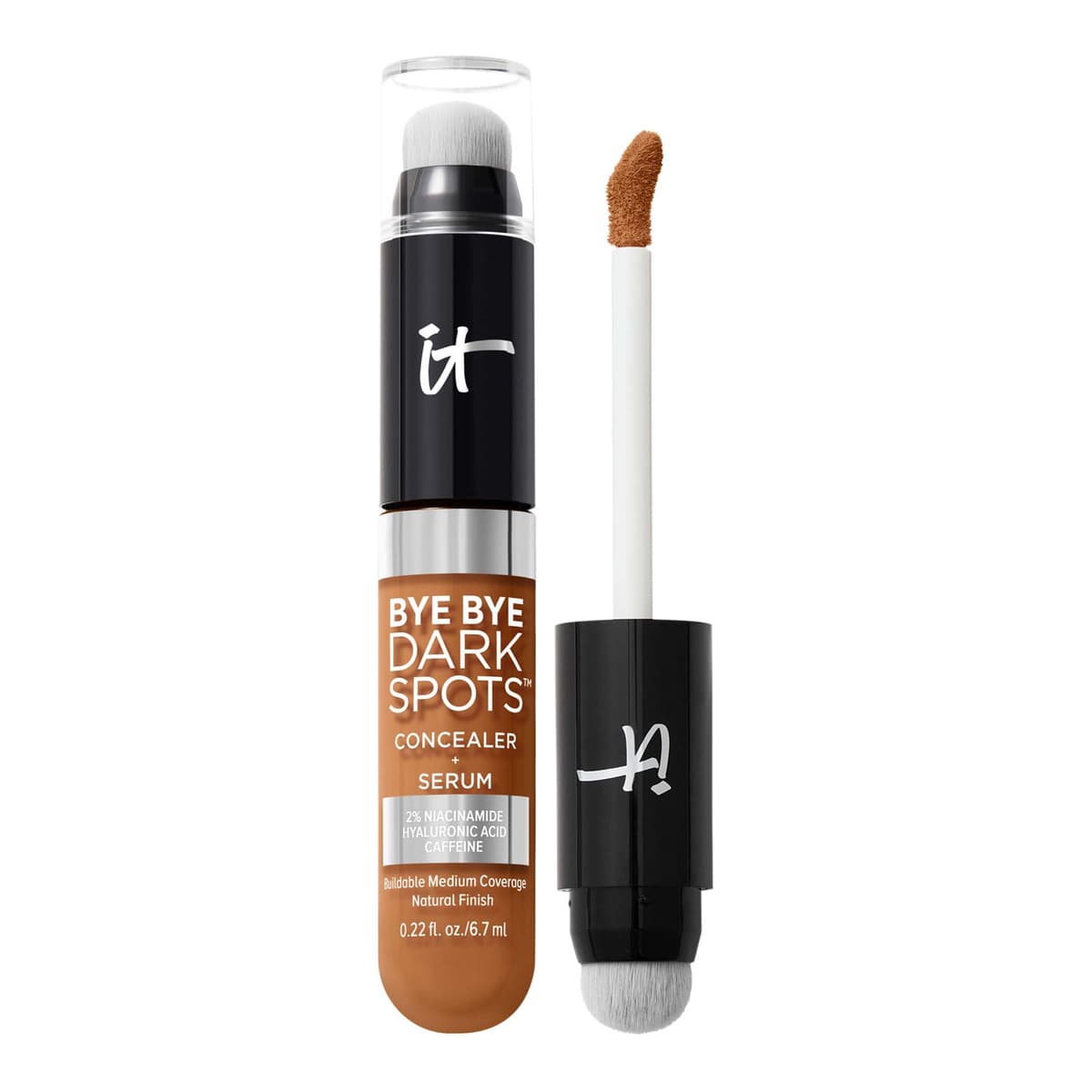 Bye Bye Dark Spots Concealer + Serum with Niacinamide & Hyaluronic Acid, Tan Warm 44