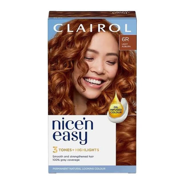 Clairol Nice'n Easy Hair Dye 6R Light Auburn
