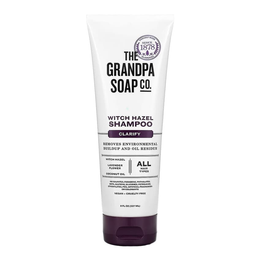 Witch Hazel Shampoo, Clarify, All Hair Types