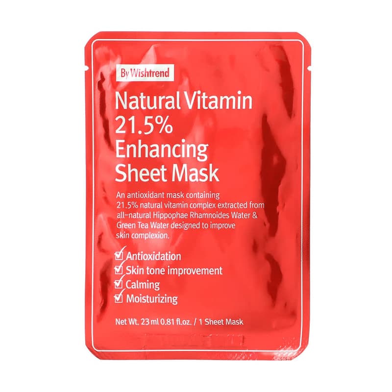 Natural Vitamin 21.5% Enhancing Beauty Sheet Mask