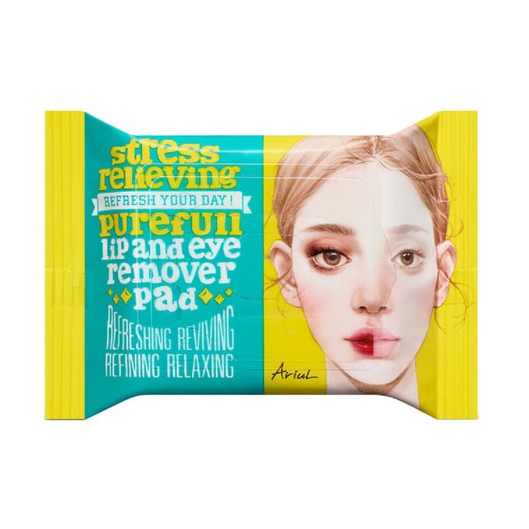 Stress Relieving Purefull Lip and Eye Remover Pad