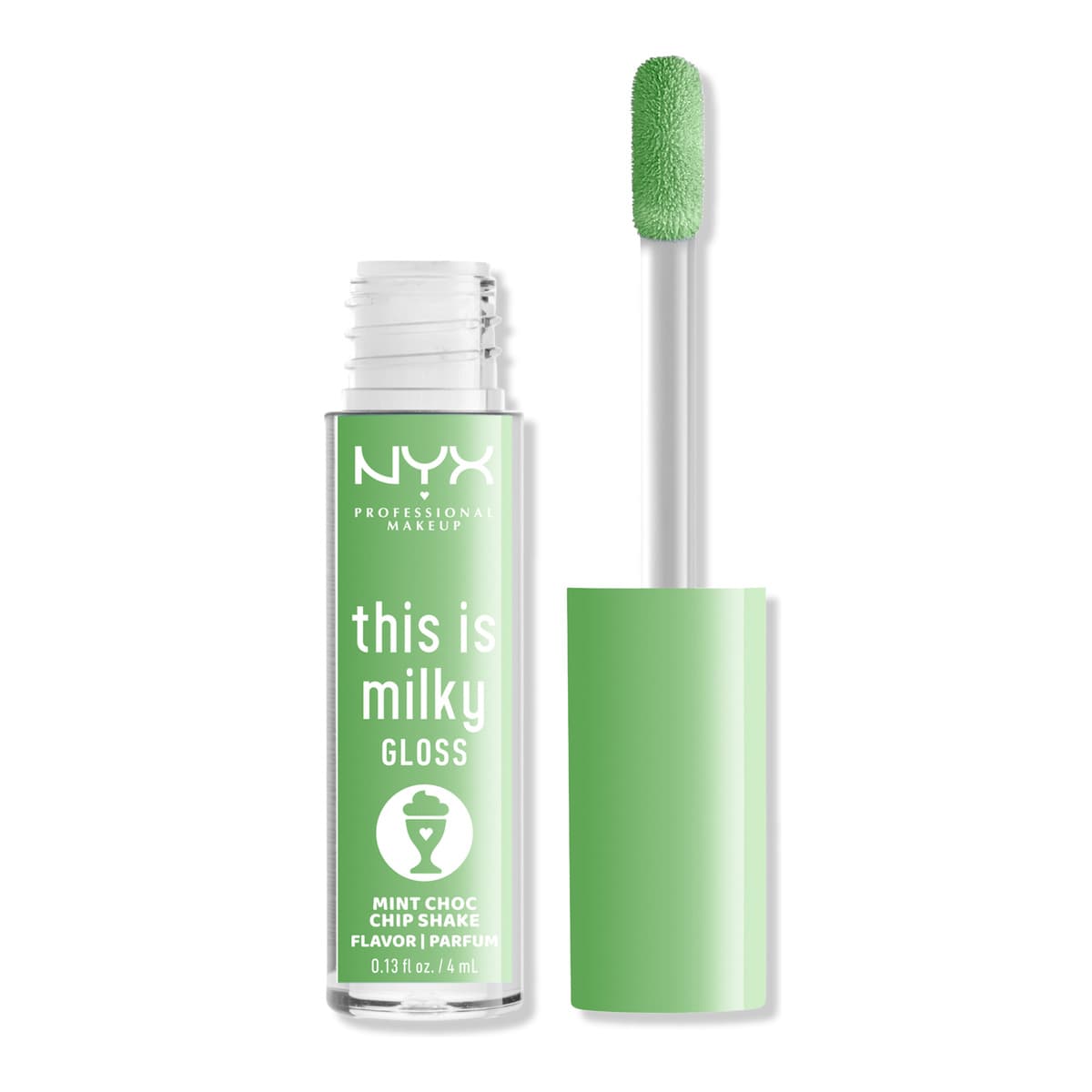 This is Milky Gloss Milkshakes Vegan Lip Gloss, Mint Choc Chip Shake