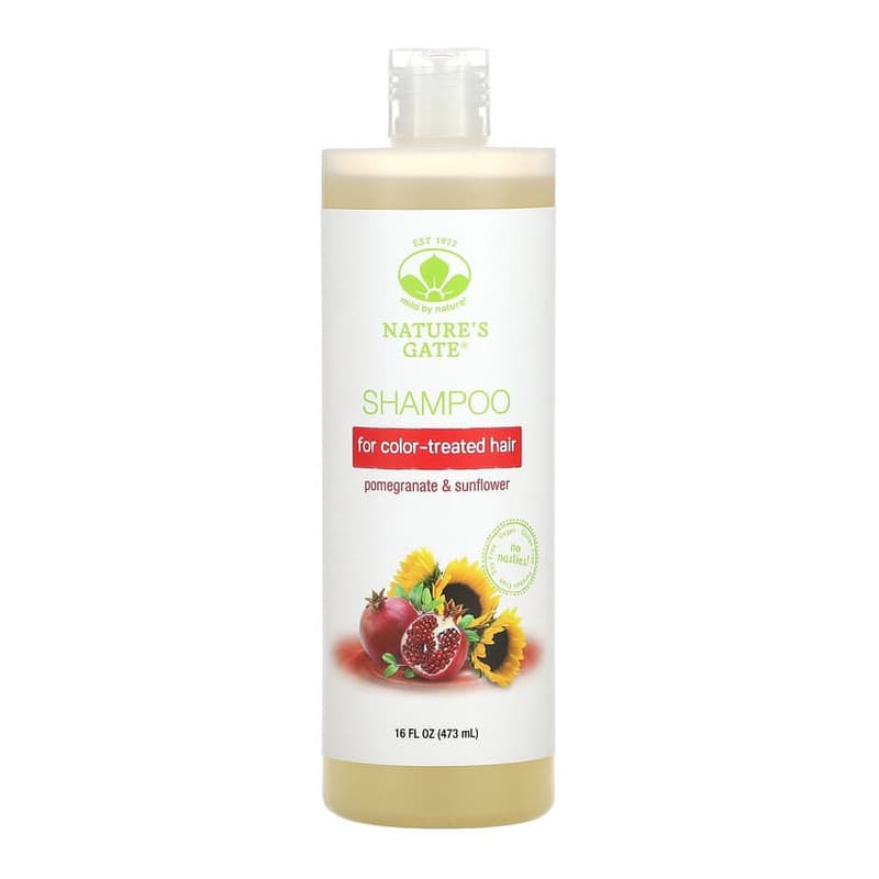 (Nature's Gate), Pomegranate & Sunflower Shampoo for Color-Treated Hair