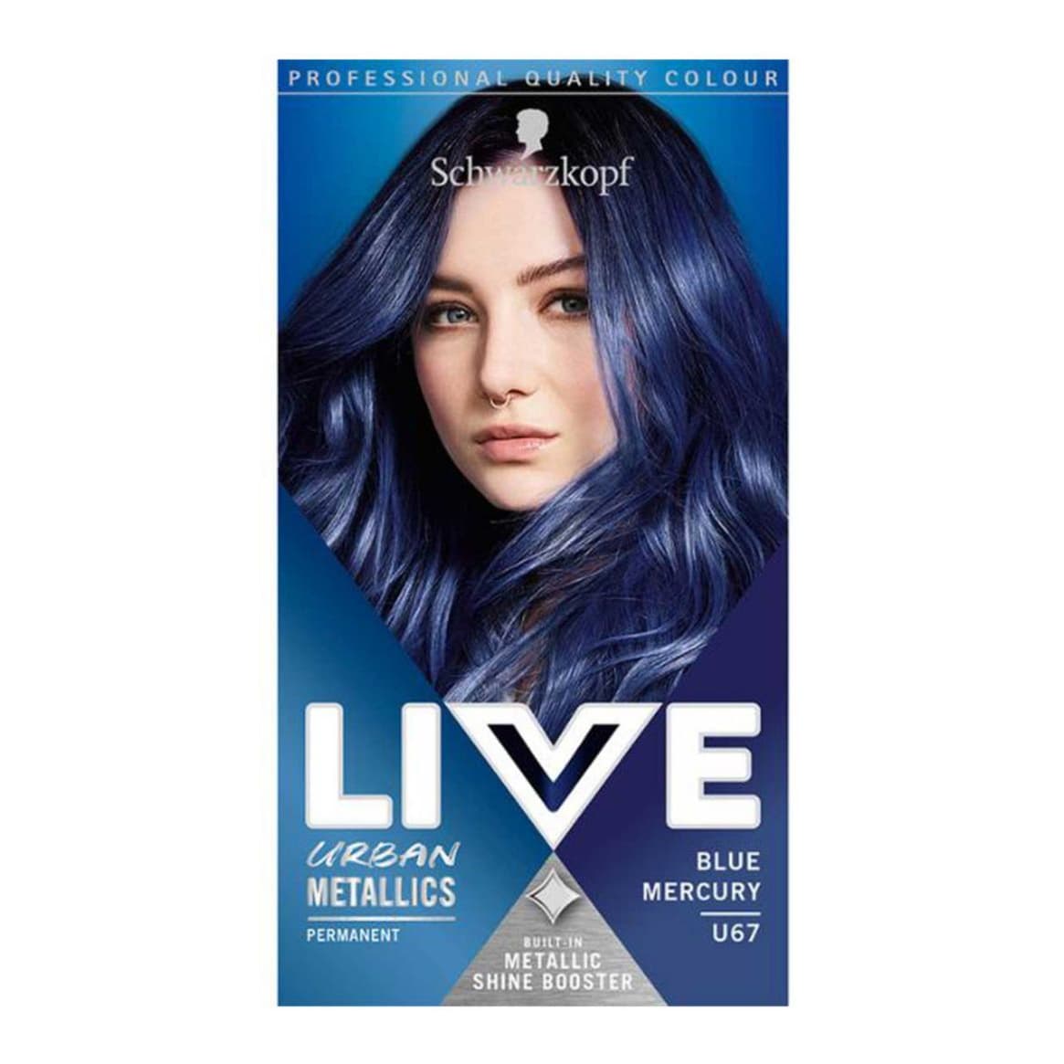 LIVE Blue Mercury U67 Permanent Hair Dye