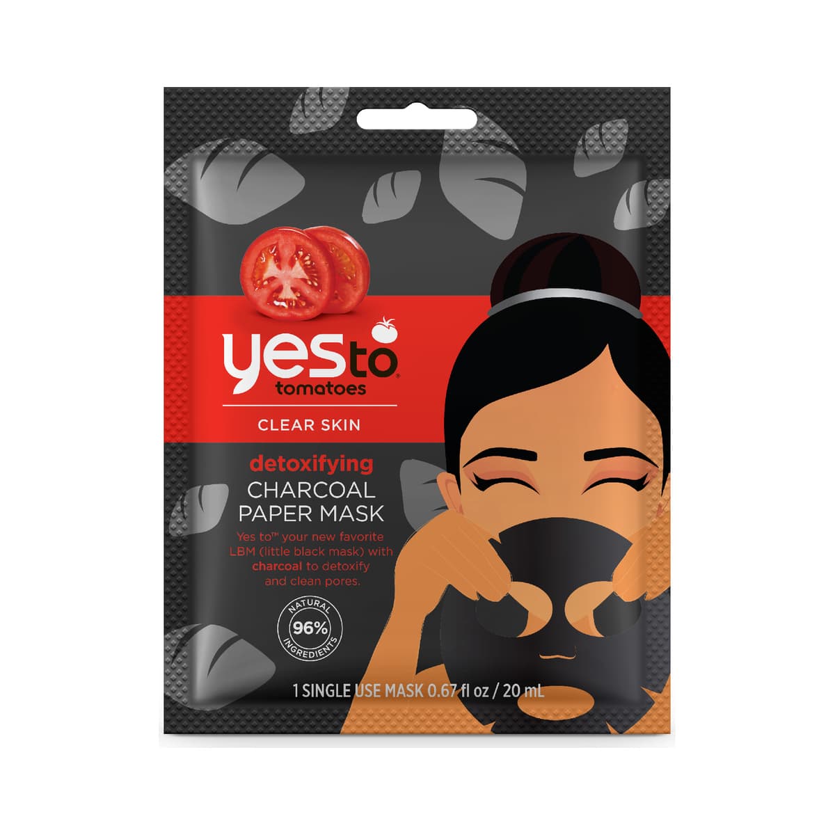 Tomatoes Detoxifying Charcoal Paper Mask
