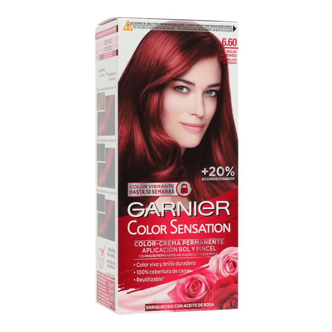 Color Sensation Permanent Hair Dye 6.60 Intense Ruby Red