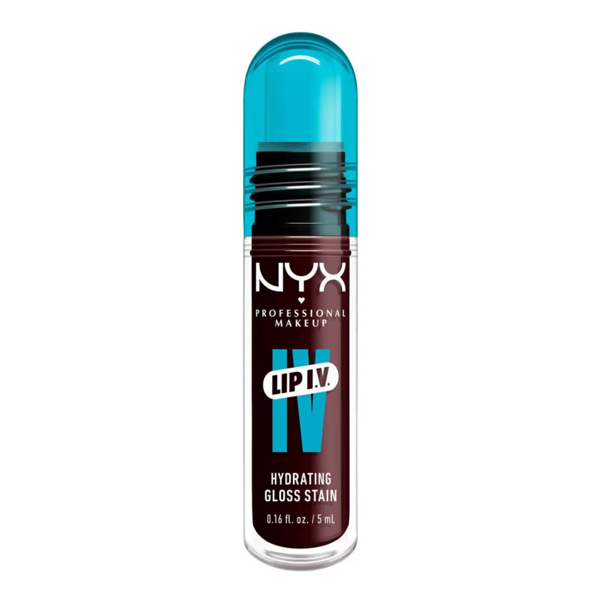 NYX Professional Makeup Lip IV Hydrating Gloss Stain, Lip Gloss, Bout Wine
