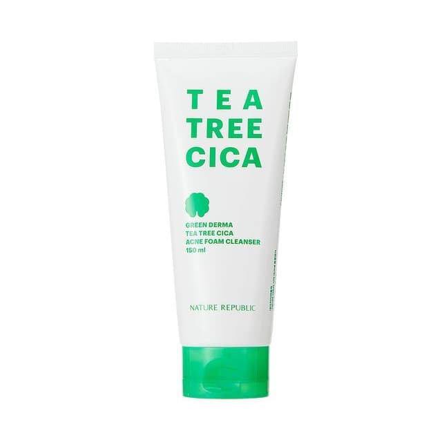 Green Derma Tea Tree Cica Acne Foam Cleanser
