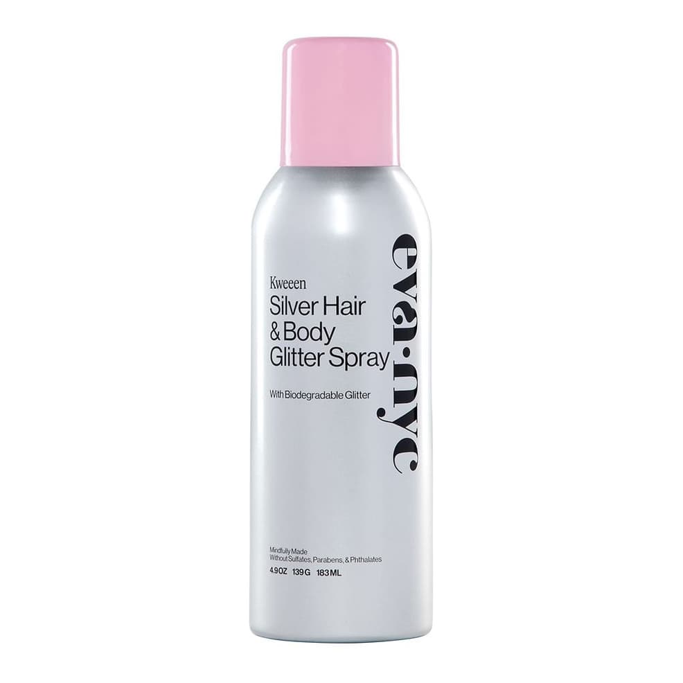 Kweeen Silver Hair & Body Glitter Spray