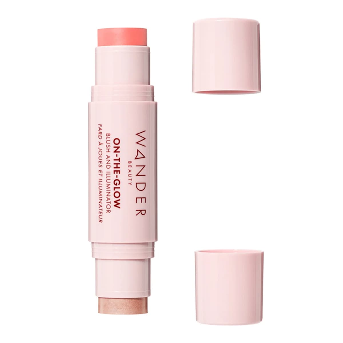 On-the-Glow Blush and Illuminator, Coral Rose-Nude Glow