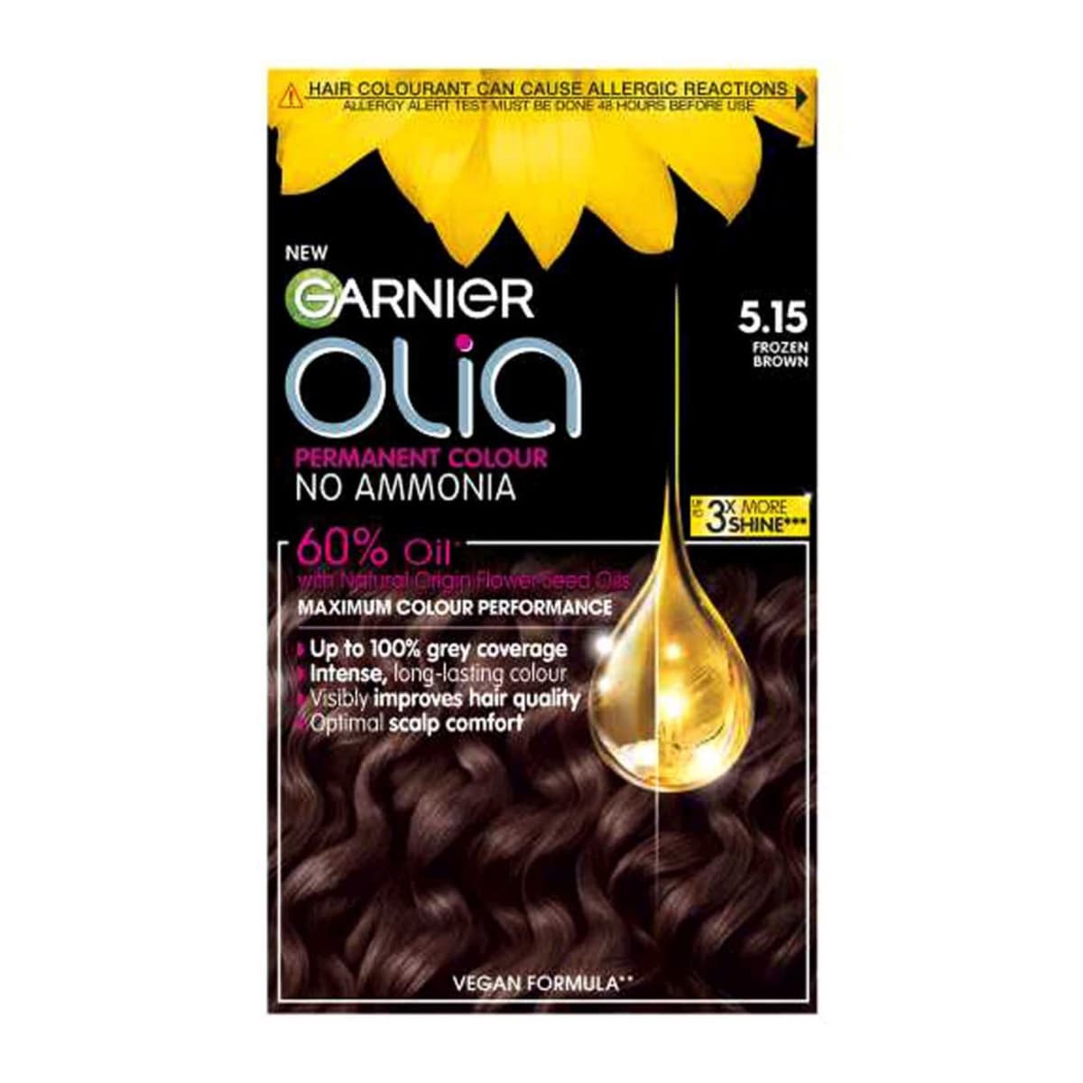 Olia 5.15 Frosted Chocolate Brown No Ammonia Permanent Hair Dye