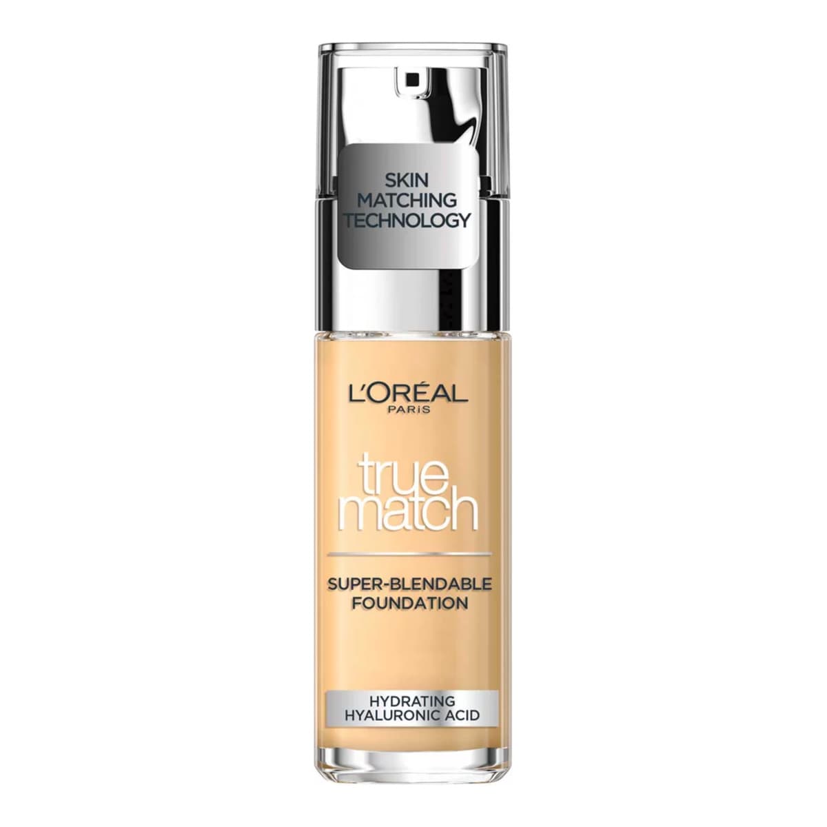 L'Oréal Paris True Match Liquid Foundation with Hyaluronic Acid and SPF, 1N