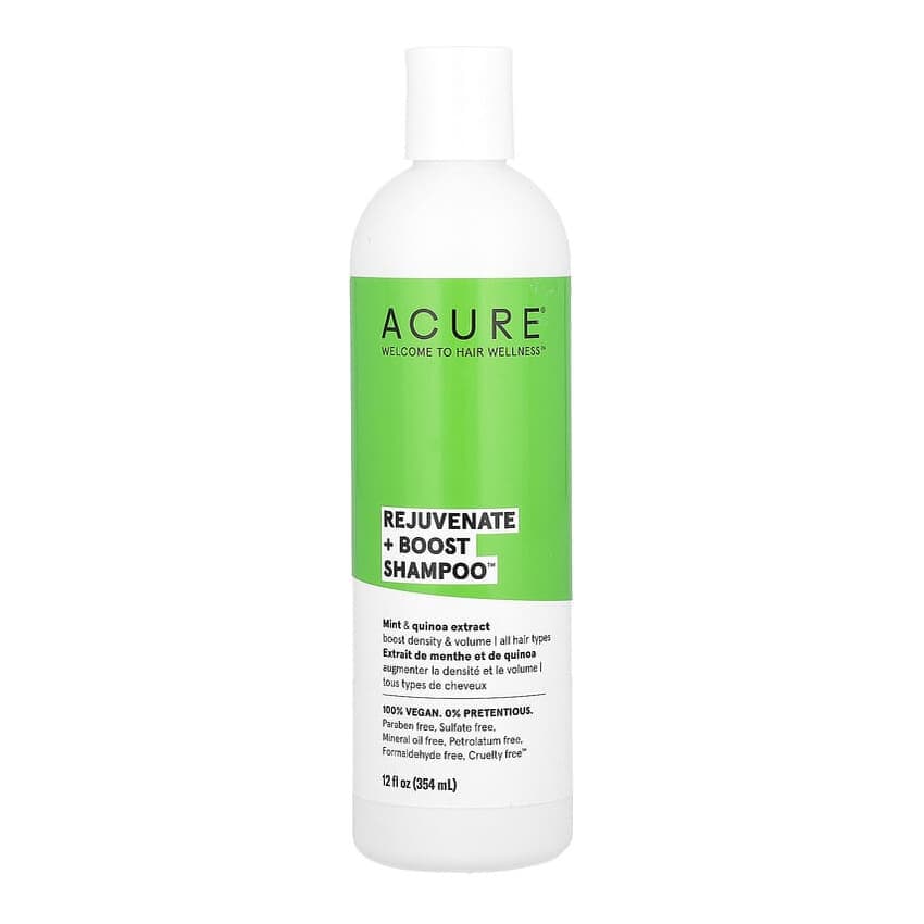 Rejuvenate + Boost Shampoo, All Hair Types, Mint & Quinoa Extract