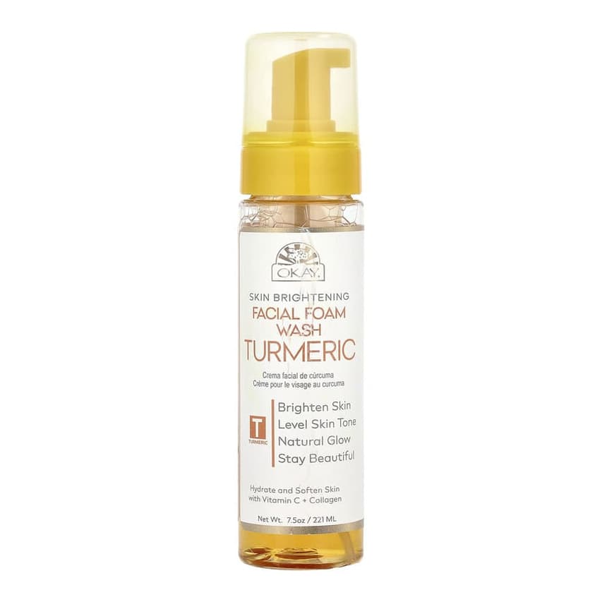 Skin Brightening, Facial Foam Wash, Turmeric