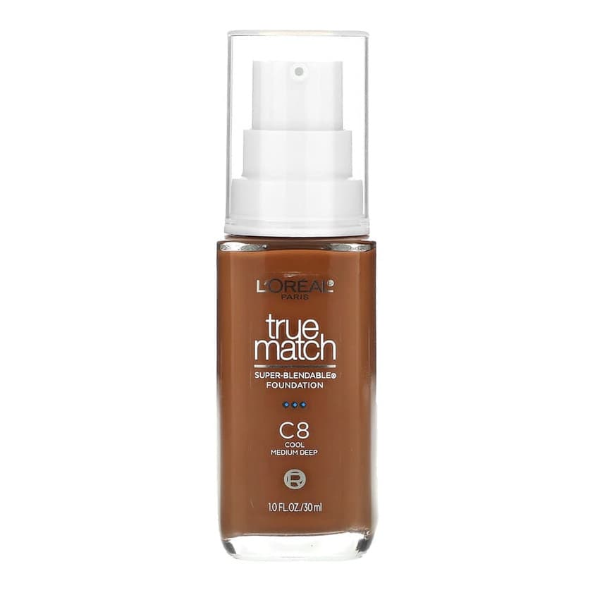 True Match, Super-Blendable Foundation, C8 Cool Medium Deep