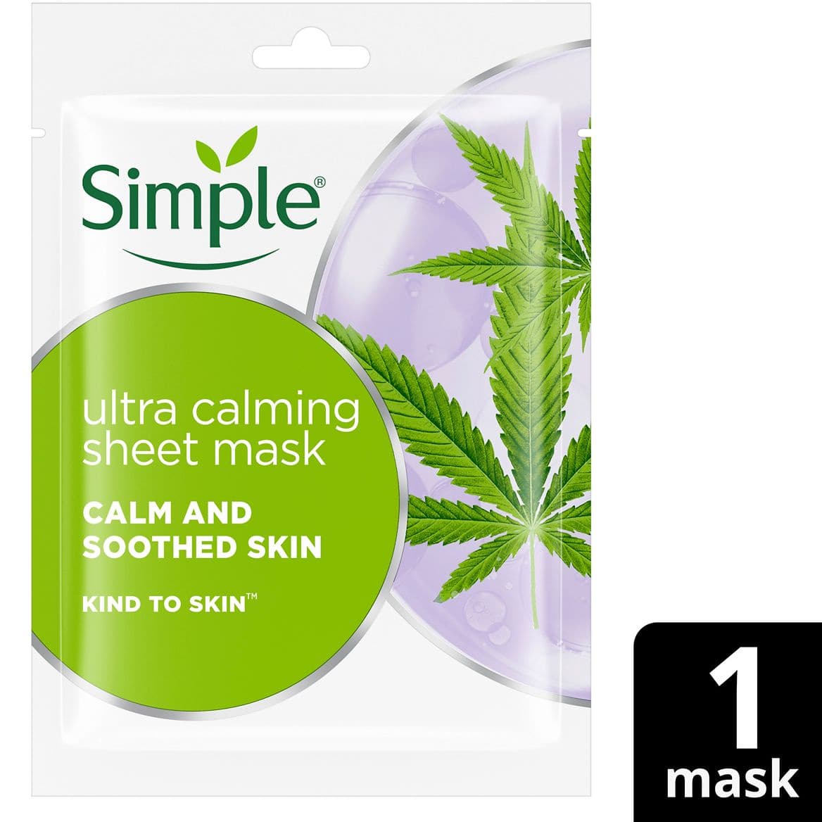 Kind to Skin Biodegradable Sheet Mask Ultra Calming 1 pc
