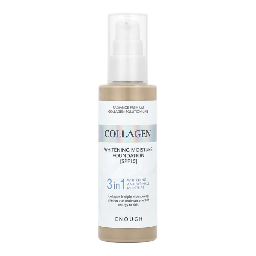 Collagen, Whitening Moisture Foundation, SPF 15, #21