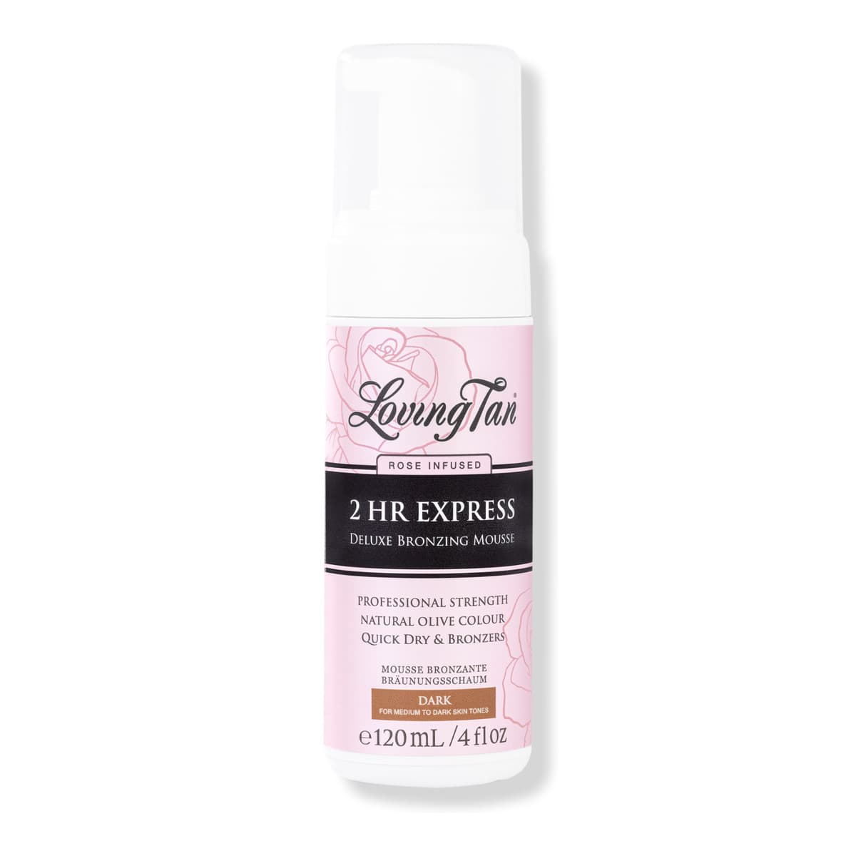2 HR Express Self Tanning Mousse Dark Rose