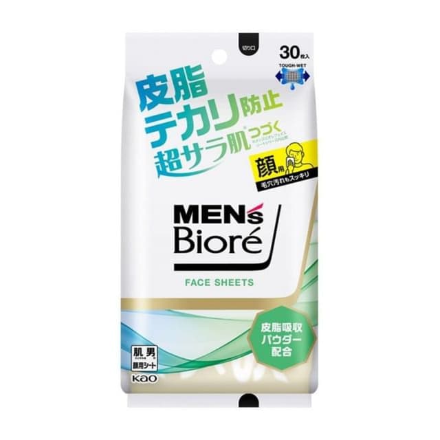 Men's Biore Face Sheet, Refreshing Citrus - Prevent Sebum Shine