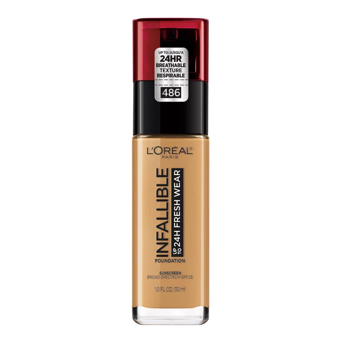 Infallible 32HR Fresh Wear Foundation with SPF 25 - 486 Toasted Almond