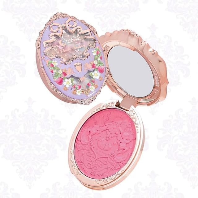 Violet Strawberry Rococo Embossed Blush, #G02 Little Cranberry