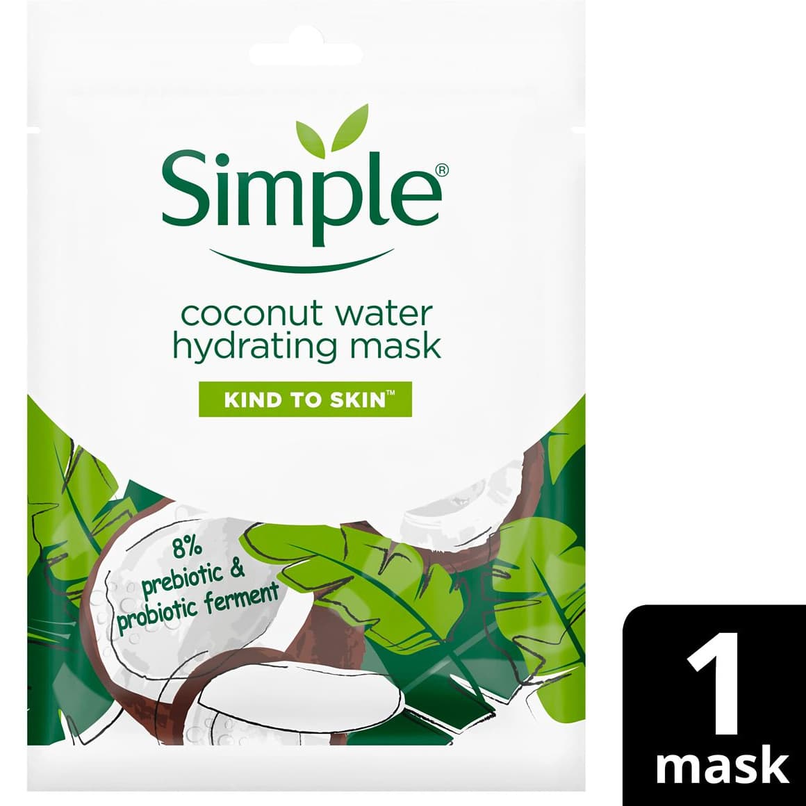 Kind to Skin Hydrating Coconut Water Sheet Mask 1 pc
