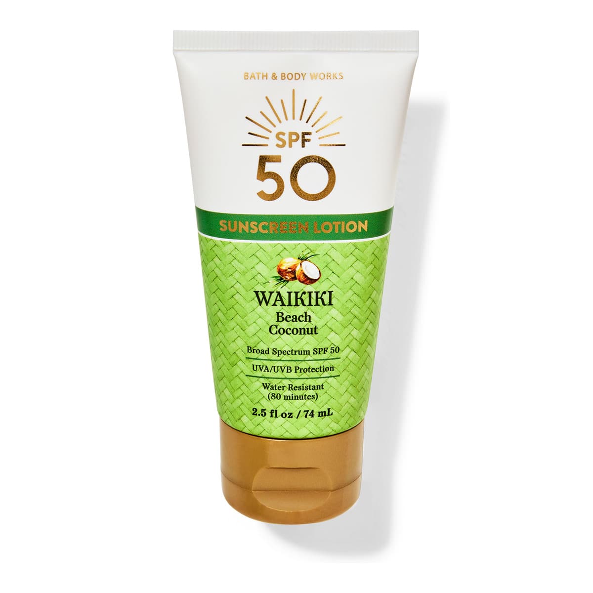 Waikiki Beach Coconut, Travel Size SPF 50 Lotion