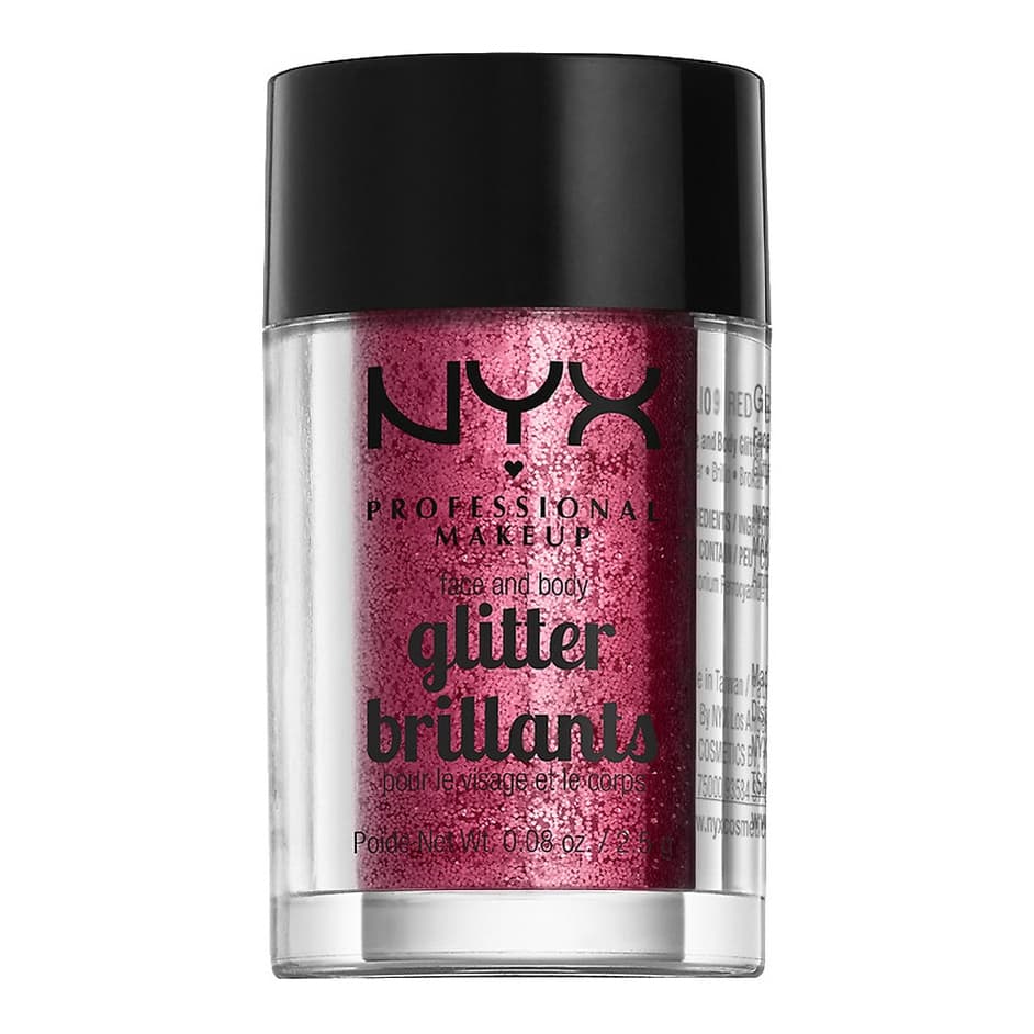 Face & Body Glitter, Red