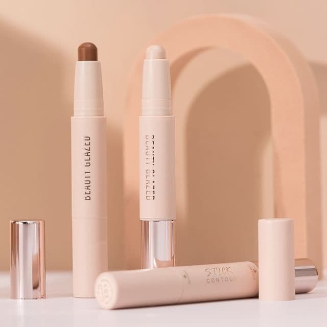 Highlighter & Contour Double-Headed Stick, #101 Pearl & Amber