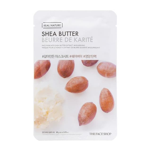 Real Nature Face Mask 1pc, Shea Butter