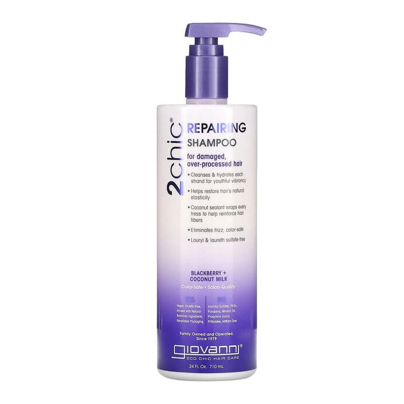 2chic, Repairing Shampoo, For Damaged, Over-Processed Hair, Blackberry + Coconut Milk