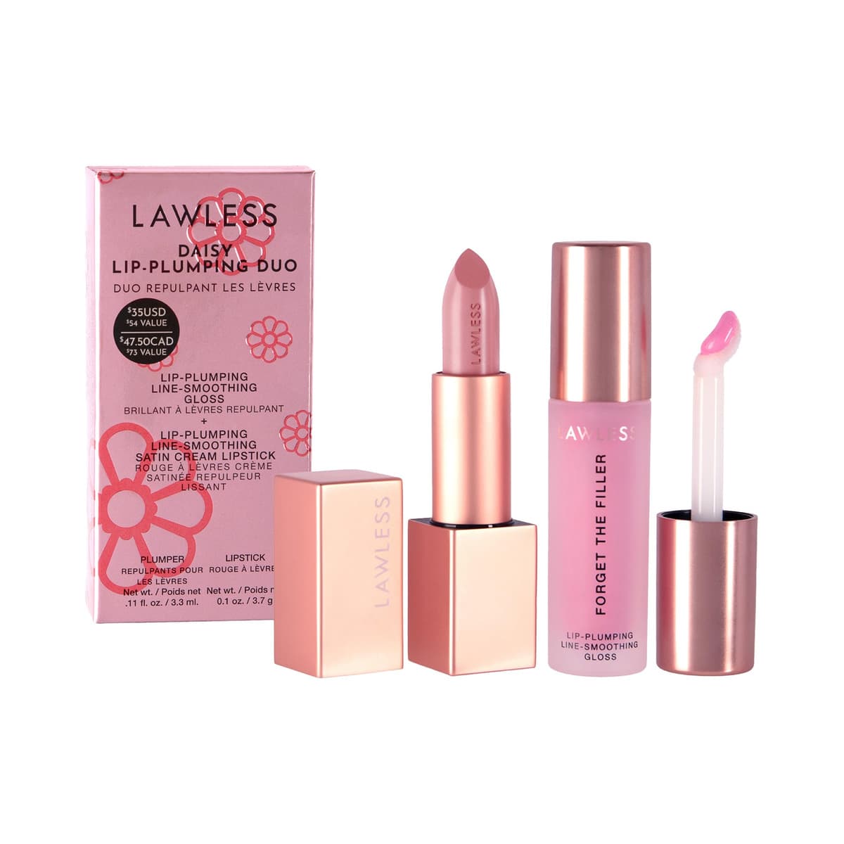 Daisy Plumping Gloss and Lipstick Duo