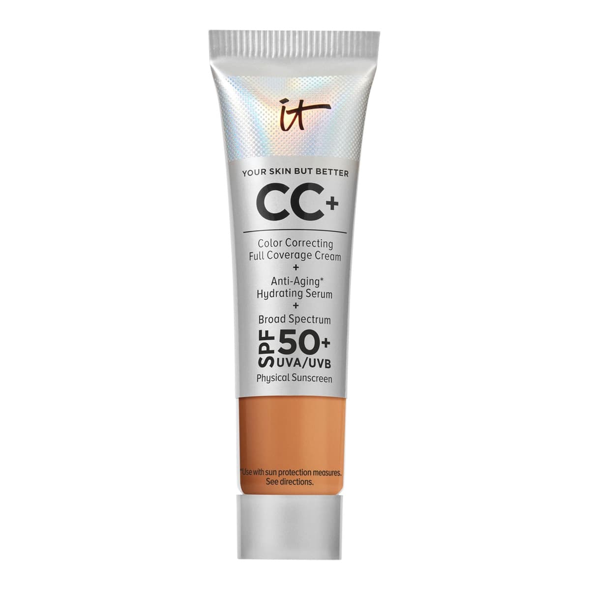 Mini CC+ Cream Full Coverage Color Correcting Foundation with SPF 50+, Tan