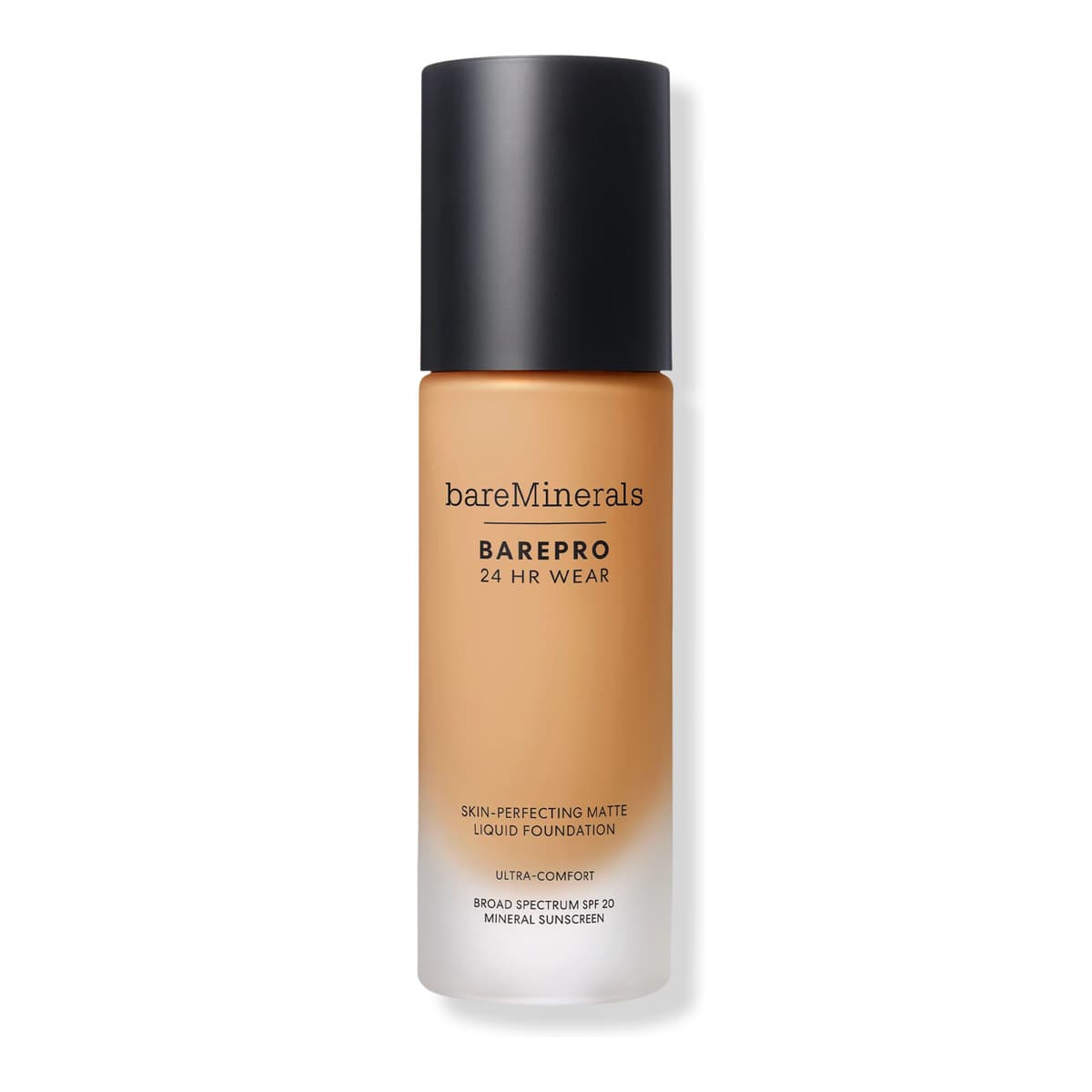 BAREPRO 24HR Wear Skin-Perfecting Matte Liquid Foundation Mineral SPF 20, Medium 35 Warm