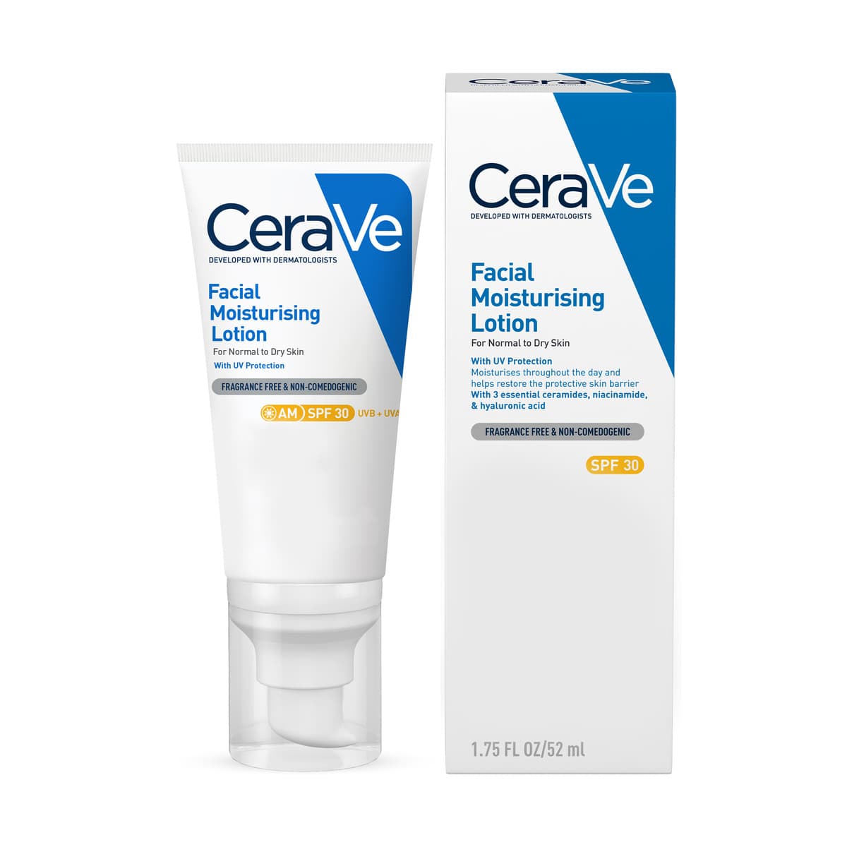 AM Facial Moisturising Lotion SPF30 with Ceramides for Normal to Dry Skin