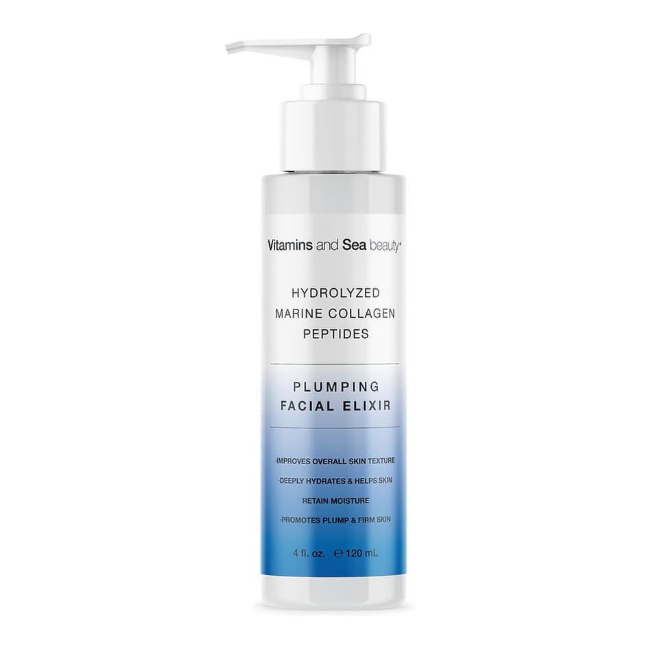 Hydrolyzed Marine Collagen and Peptides Plumping Facial Elixir