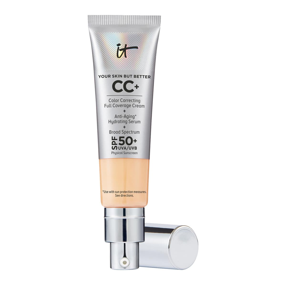 CC+ Cream Full Coverage Color Correcting Foundation with SPF 50+, Light Medium