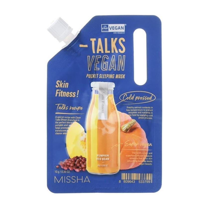 Talks Vegan Pocket Sleeping Mask Skin Fitness!