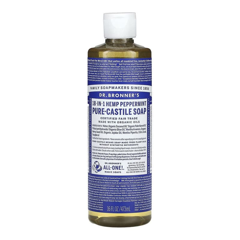 18-In-1 Hemp Pure-Castile Soap, Peppermint