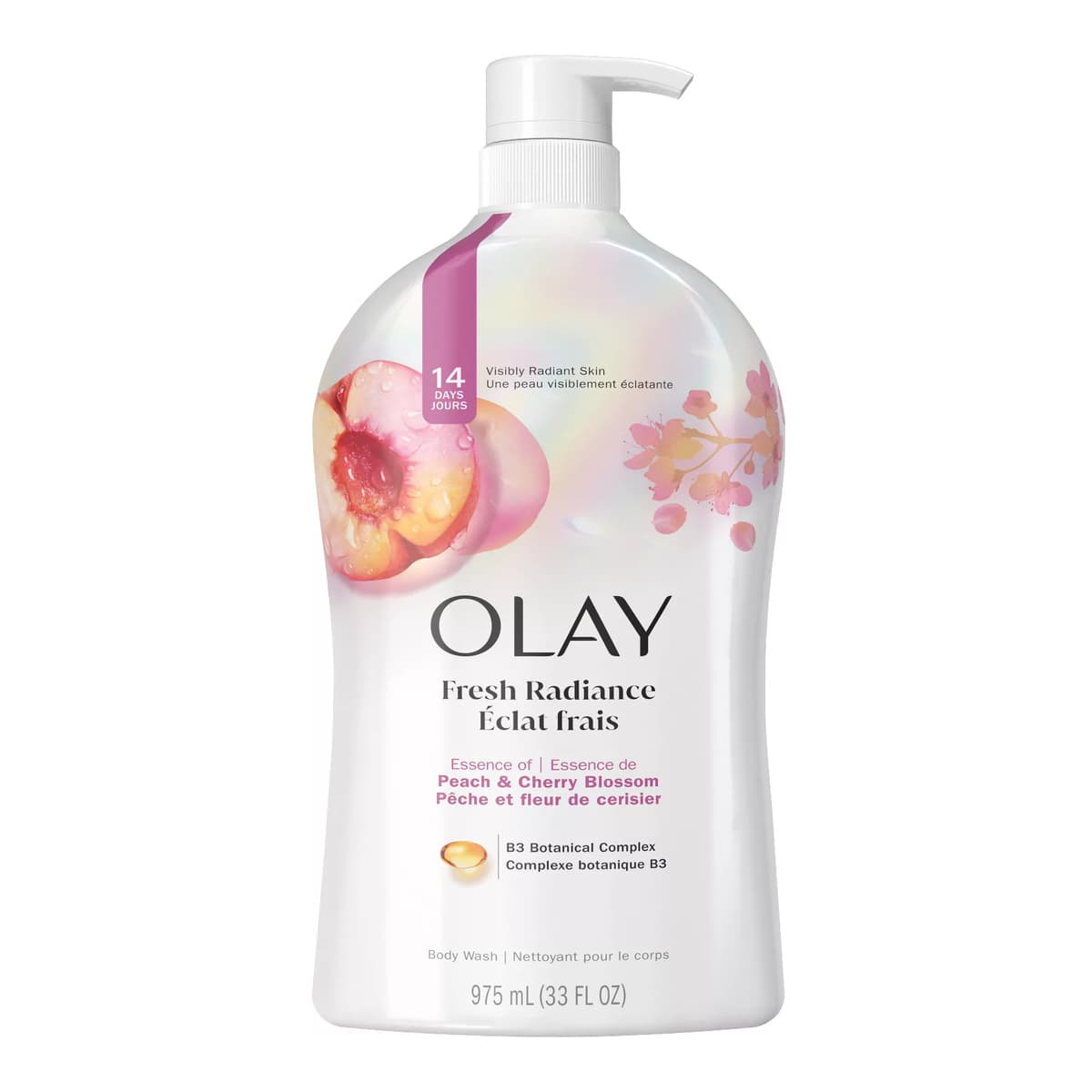 Fresh Outlast Body Wash with Notes of Peach and Cherry Blossom