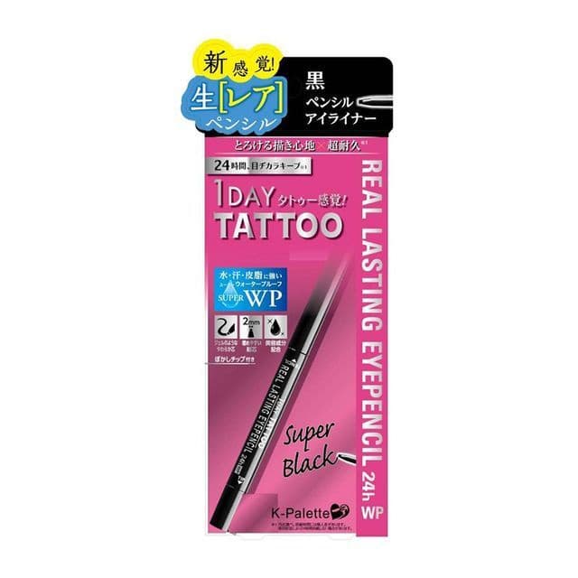 1 Day Tattoo Real Lasting Waterproof Eye Pencil 24H, SB Super Black