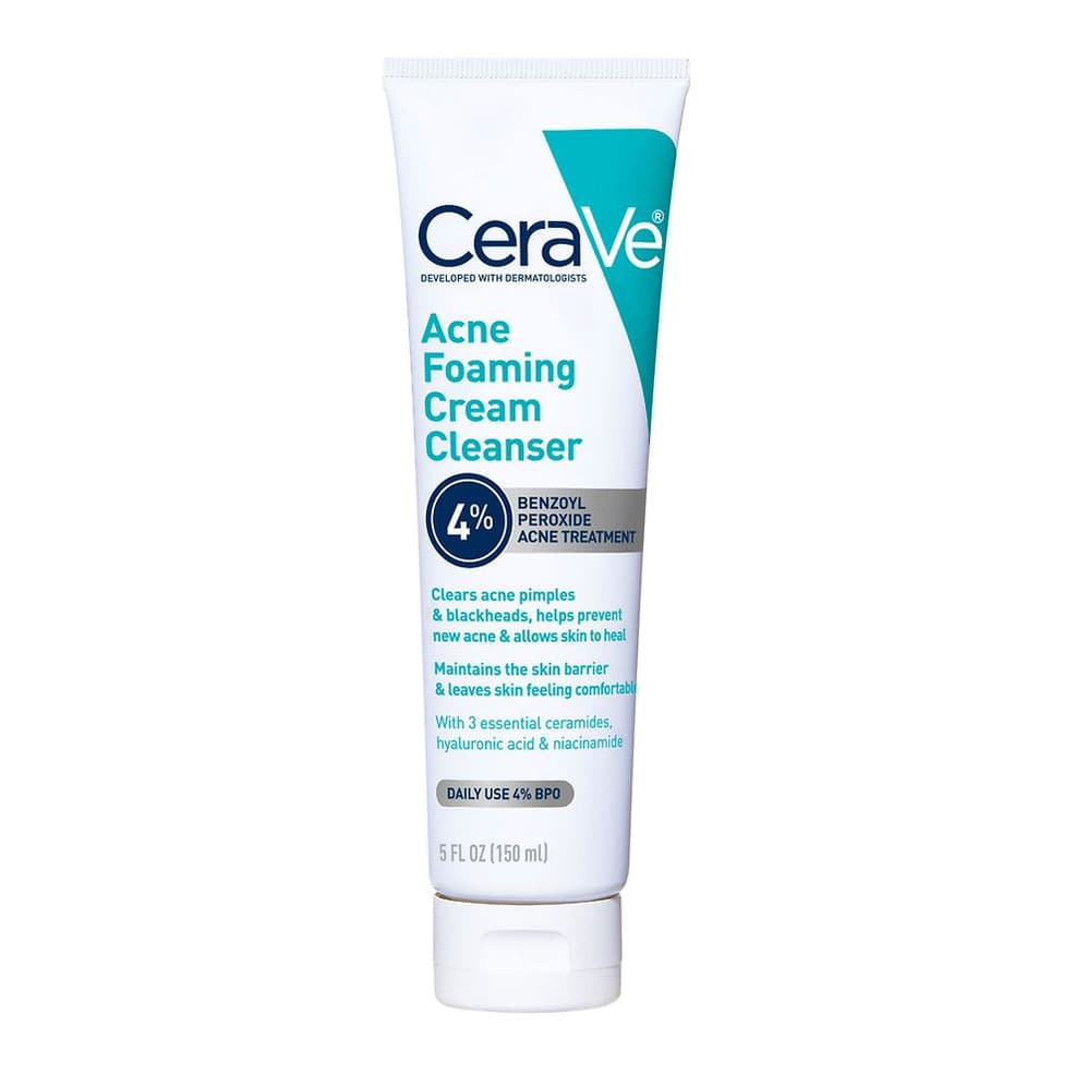 Acne Foaming Cream Face Cleanser for Sensitive Skin