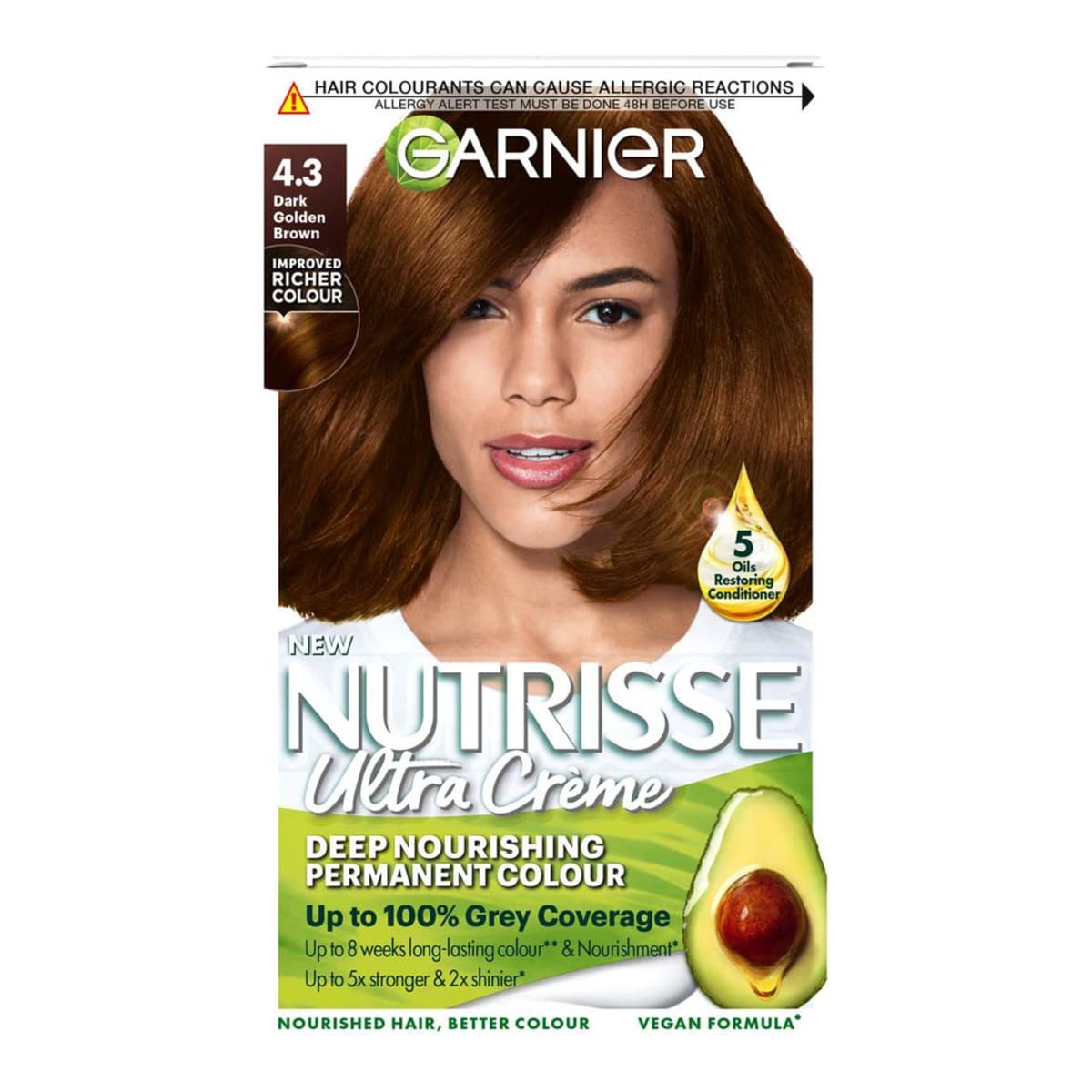 Nutrisse 4.3 Dark Golden Brown Permanent Hair Dye