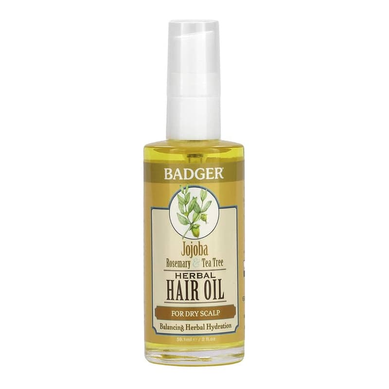 Herbal Hair Oil, Jojoba Rosemary & Tea Tree