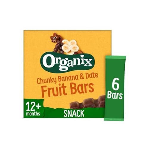 Banana & Date Organic Fruit Snack Bar Multipack 6x