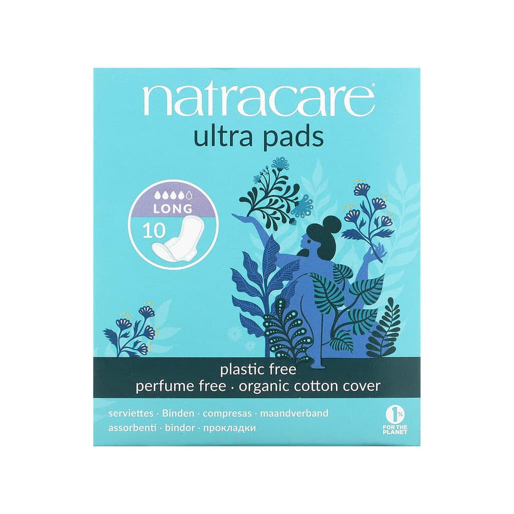 Ultra Pads, Organic Cotton Cover, Long
