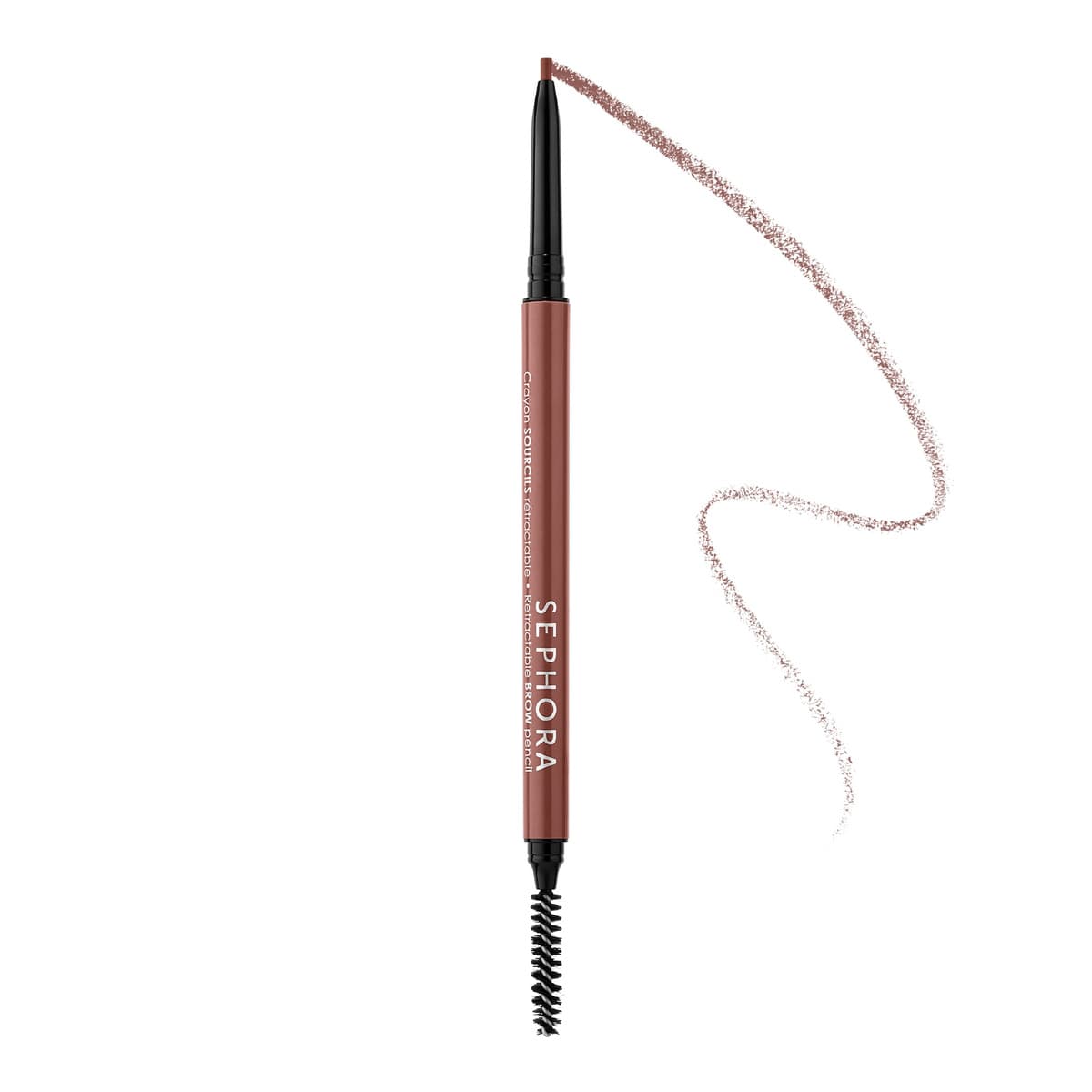 Retractable EyeBrow Pencil - Waterproof, #02 Nutmeg brown