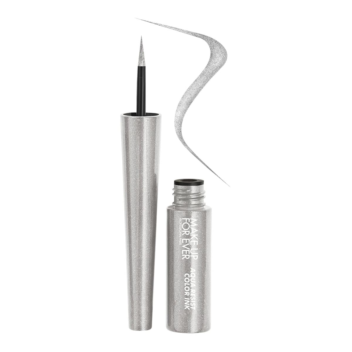 Aqua Resist Color Ink 24HR Waterproof Liquid Eyeliner, #07 Silver Storm