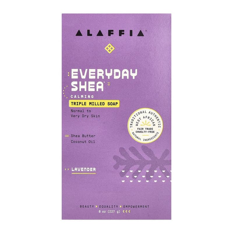 Everyday Shea, Triple Milled Bar Soap, Lavender